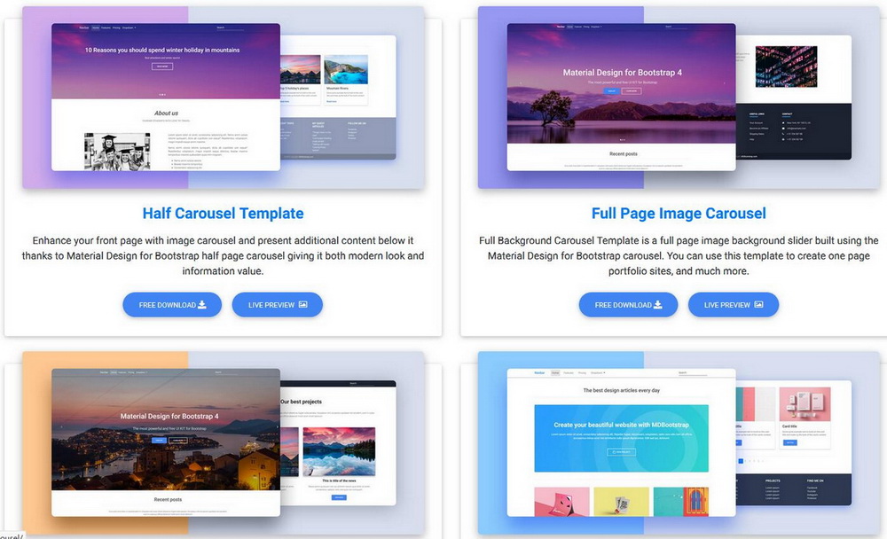 mdbootstrap一套基于Bootstrap響應(yīng)式擴(kuò)展框架